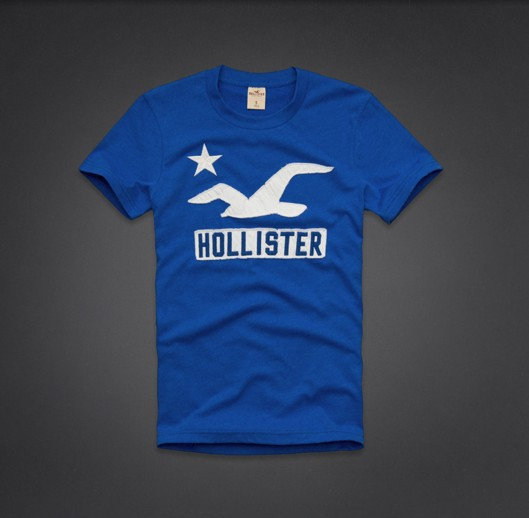 T-shirt Hollister Homme Bleu